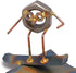 Snowboard Nut Collectible Handmade Metal Art Figurine - Desk Accessories and Trophy for Home Office D cor