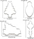 LILIAO Christmas Cookie Cutter Set, 4-pc Stainless Steel Cutters: Pickup Truck with Christmas Tree, Light Bulb, Ornament