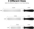 SIMEEGO Cake Offset Spatula Set, Icing Spatula with 6, 8, 10 Inch Stainless Steel Blades, Angled Frosting Tools