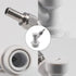 PERA Corny Keg Ball Lock Gas Disconnect MFL 1/4 with 5/16 Swivel Nuts & 2 Free Worm Clamps for Homebrewing