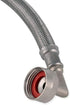Eastman Washing Machine Connector, Pack of 2, 3/4 Inch FHT Connection, 5 Foot Braided Stainless Steel Hoses