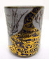 Kutani Yaki Japanese Teacup, Gold Plum Design.