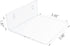 Bigfety Acrylic Small Floating Shelves for Wall, 3-Ledges Clear Mini Display Floating Shelf with Adhesive or Screw