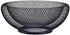 Decorative Metal Fruit Bowl, 10 Inch Black Candy Dish Holder Stand for Kitchen Counter Dining Room Table