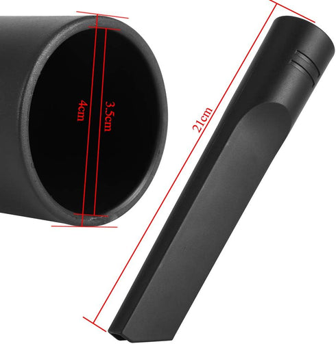 Universal 35mm Crevice Tool Replacement, Plastic Black Vacuum Cleaner Accessories Flat Seam Nozzle for Tight Places