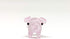 Tiny Pig Miniature Glass Figurine – Handmade Blown Glass Animal – Cute Collectible Pig Sculpture Gift (Pink)