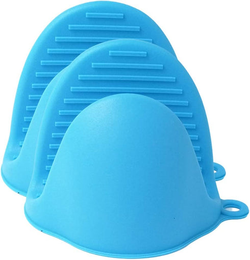 IMIKE Silicone Mini Oven Mitts - Cooking Mitts Pinch Grips Pot Holder, 3-Pair for Baking and Microwave