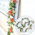 Miracliy 5Pcs 41FT Flower Garland Artificial Rose Arch Vines for Flower Wall Backdrop Wedding Decoration