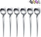 Teaspoons 6 Piece - 6.6'' Stainless Steel Small Spoons, Tea Spoons for Home, Kitchen, Dishwasher Safe