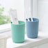 Topsky 4-Pack Bathroom Tumbler, Plastic Toothbrush Cup, Reusable Drinkware for Mouthwash