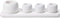 Dersyer 4 Pack Mini Ceramic Toothbrush Holder Stand with 1 Pack Water Absorbing