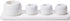 Dersyer 4 Pack Mini Ceramic Toothbrush Holder Stand with 1 Pack Water Absorbing
