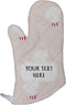 Style In Print Polyester Oven Mitt, Custom Baking Pattern, Brown White Adults Kitchen Mittens