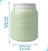Comfify Wide Mouth Mason Jar Utensil Holder, Decorative Kitchenware Organizer Crock, Green, Large Size 7" Height