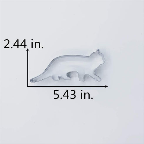 LILIAO Walking Cat Cookie Cutter for Kids - 5.4 x 2.4 Inches Stainless Steel