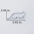LILIAO Walking Cat Cookie Cutter for Kids - 5.4 x 2.4 Inches Stainless Steel