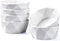 DELLING 8 oz Ramekins Set of 6, Porcelain Geometric Style for Baking Souffle, Ice Cream, Snack, Charcuterie Bowls, Oven