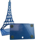 Winterworm Stylish Modern Paris Eiffel Tower Metal Decorative Bookend, Blue, Book Organizer for Home Office