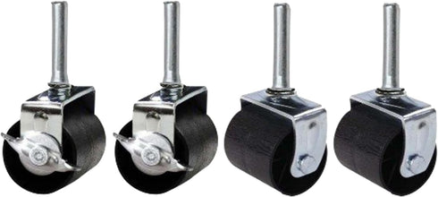 King's Brand Heavy Duty Caster Wheels for Bed Frame, Set of 4 (2 Locking & 2 Non Locking)