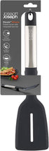 Joseph Joseph Elevate Silicone Slotted Turner, One Size Stainless Steel with Integrated Tool Rest