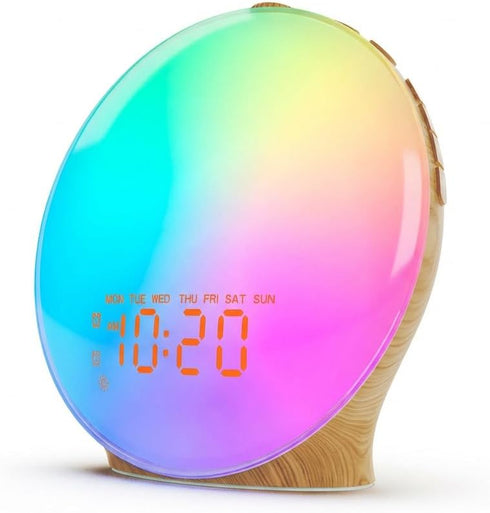 JALL Sunrise Alarm Clock with 25 Soothing Sounds, White Noise Sound Machine