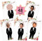 Floral Bridal Shower Games - Who Has The Groom Scratch Off Cards for 48 Guests, Rose Gold White