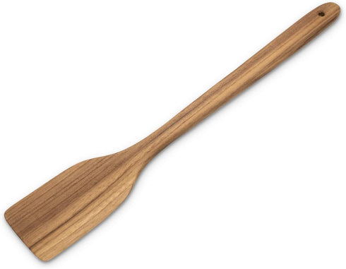 FAAY 18" Teak Long Wooden Spatula, Heavy Duty Stir Paddle for Cooking, Canning, Mixing, and Stirring