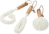 Lily's Home Decanter Cleaning Brush Set, 3 Brushes with Bamboo Handles for Hard to Reach Glassware