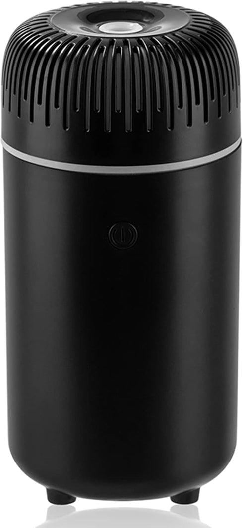 Portable Car Diffusers for Essential Oils, 7 Color Mini Humidifier, USB Diffuser for Office and Bedroom, Black