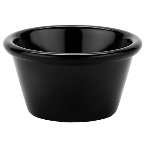 G.E.T. S-630-BK 3 oz. Black Ramekin, Break Resistant Melamine (Pack of 12)