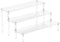 Aredpoook Acrylic Display Risers, 3 Tier Perfume Organizer Stand, Clear Cupcake Stand Holder,