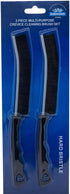 2 Pack Hard Bristle Crevice Cleaning Brush for Shower Tiles, Toilet, and Household Cleaning Tool