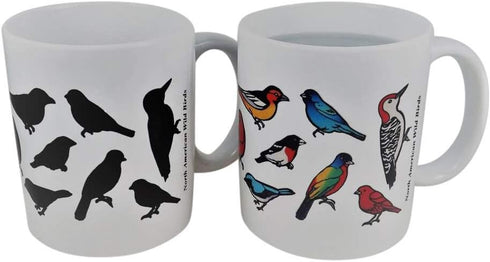 Wild Birds Magic Mug - Color Changing Coffee Mug - Bird Gift - 11oz