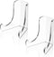 Chunful 2 Pieces Acrylic Plate Stands, Clear Easels with Deep Support Shelves for Photos and Books