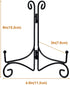 Plate Stand, 6 Inch Holder for Display, Tabletop Black Iron Easel for Photo, Picture Frame, Artwork, Decorative Plates