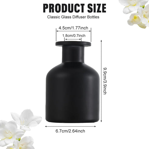 Happyupcity 1Pcs 150ml/5OZ Fragrance Diffuser Bottles Empty Glass Gradient Color Diffusers Vase Fragrances Scent
