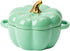 Dutch Oven Pot with Lid, Pumpkin Pottery Dessert Saucepan, Mini Baking Dish, Green