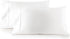 HC Collection Pillow Cases Standard/Queen Size Set of 2 - Microfiber, Extra Soft, White