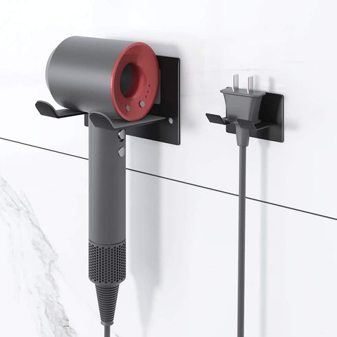 Self Adhesive Hair Dryer Holder, Wall Mounted Organizer for Bathroom, Compatible with Supersonic Hair Dryers