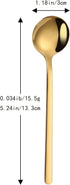 12 Pieces Mini Gold Stainless Steel Espresso Spoons, 5.24 Inch Demitasse Spoons for Dessert, Cake, Ice Cream