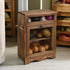 Ikee Design Wooden Countertop Potato and Onion Storage Bin, Rustic Color, 11.8W x 6.8D x 16H in