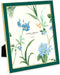 Laura Ashley 8x10 Hunter Green Enamel Picture Frame, Gold Metal Edge with