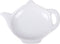 HIC Kitchen Fine White Porcelain Tea Bag Holder Caddy, Teapot Design