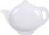 HIC Kitchen Fine White Porcelain Tea Bag Holder Caddy, Teapot Design