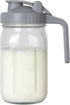 OneDream Breast Milk Pitcher 32oz Glass Pitcher with Lid, Formula Pitcher Leakproof