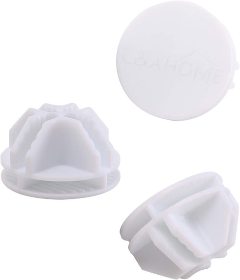C&AHOME 24pcs Wire Cube Plastic Connectors - Cube Storage Modular Closet Organizer, White