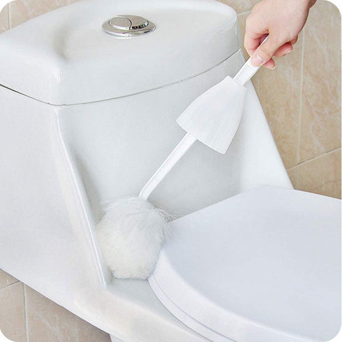 Multifunction Squeeze Water Cotton-Type Toilet Cleaning Brush - Soft Bristle Home Toilet Brush with Holder