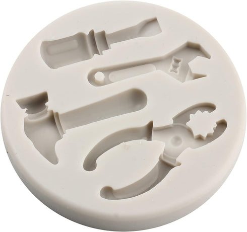Hand Tools Silicone Mold Construction Tools, Set of 4 Chocolate Fondant Molds for Cake Decorating