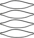 4 Pack Replacement 30517A Upright Vacuum Motor Fan Chamber Gaskets for Sanitaire Eureka Models