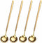 4 PCS 6.7 Inches Long Handle Coffee/Tea Spoons, Gold, Stainless Steel Ice Tea, Espresso Spoons for Stirring
